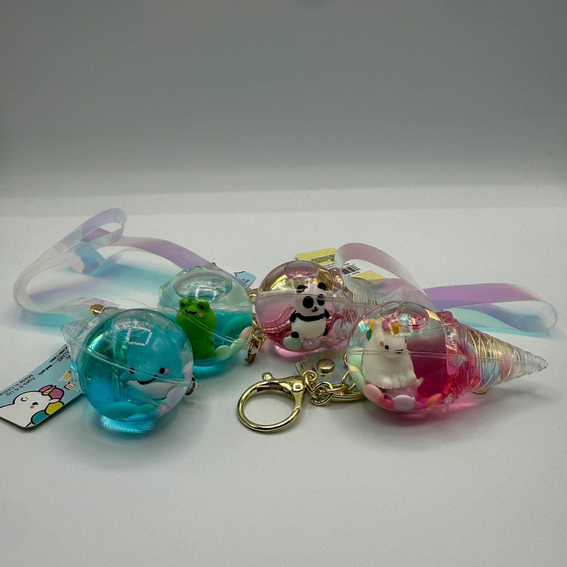 2.5 in Kawaii Animal Ice Cream Liquid Clip on - - The Puntique