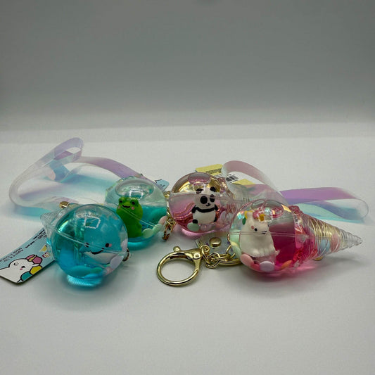 2.5 in Kawaii Animal Ice Cream Liquid Clip on - - The Puntique