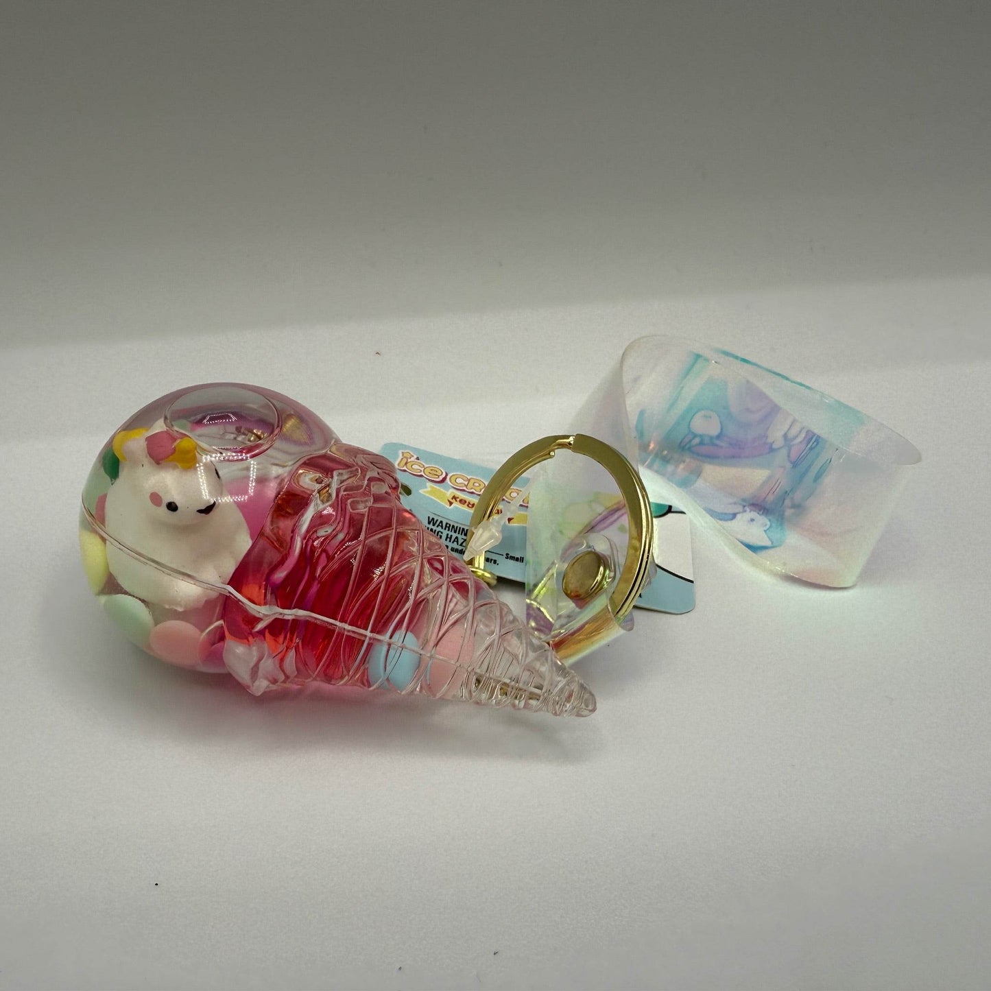 2.5 in Kawaii Animal Ice Cream Liquid Clip on - Unicorn - The Puntique