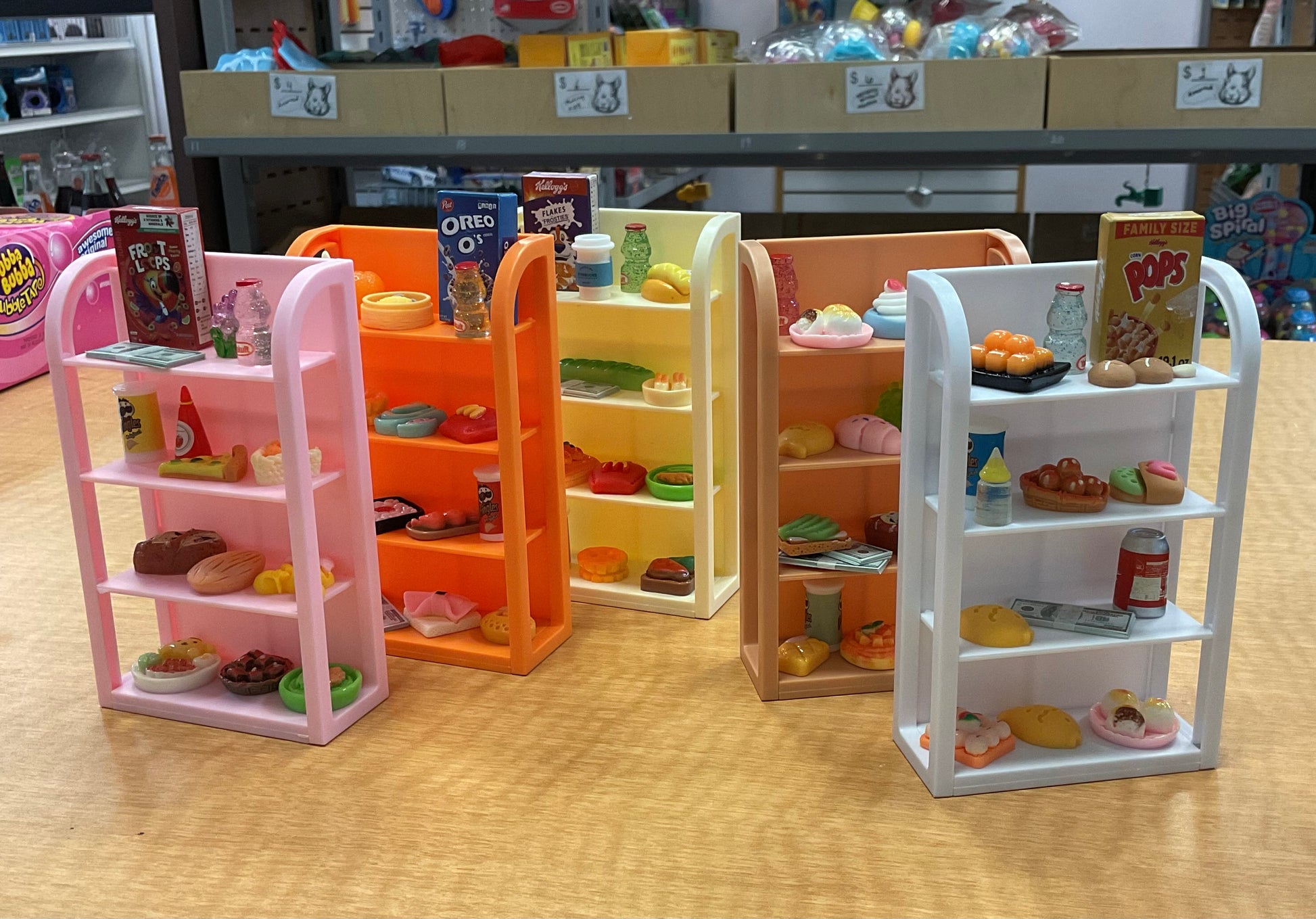 5” Miniature Grocery Display Shelf - - The Puntique