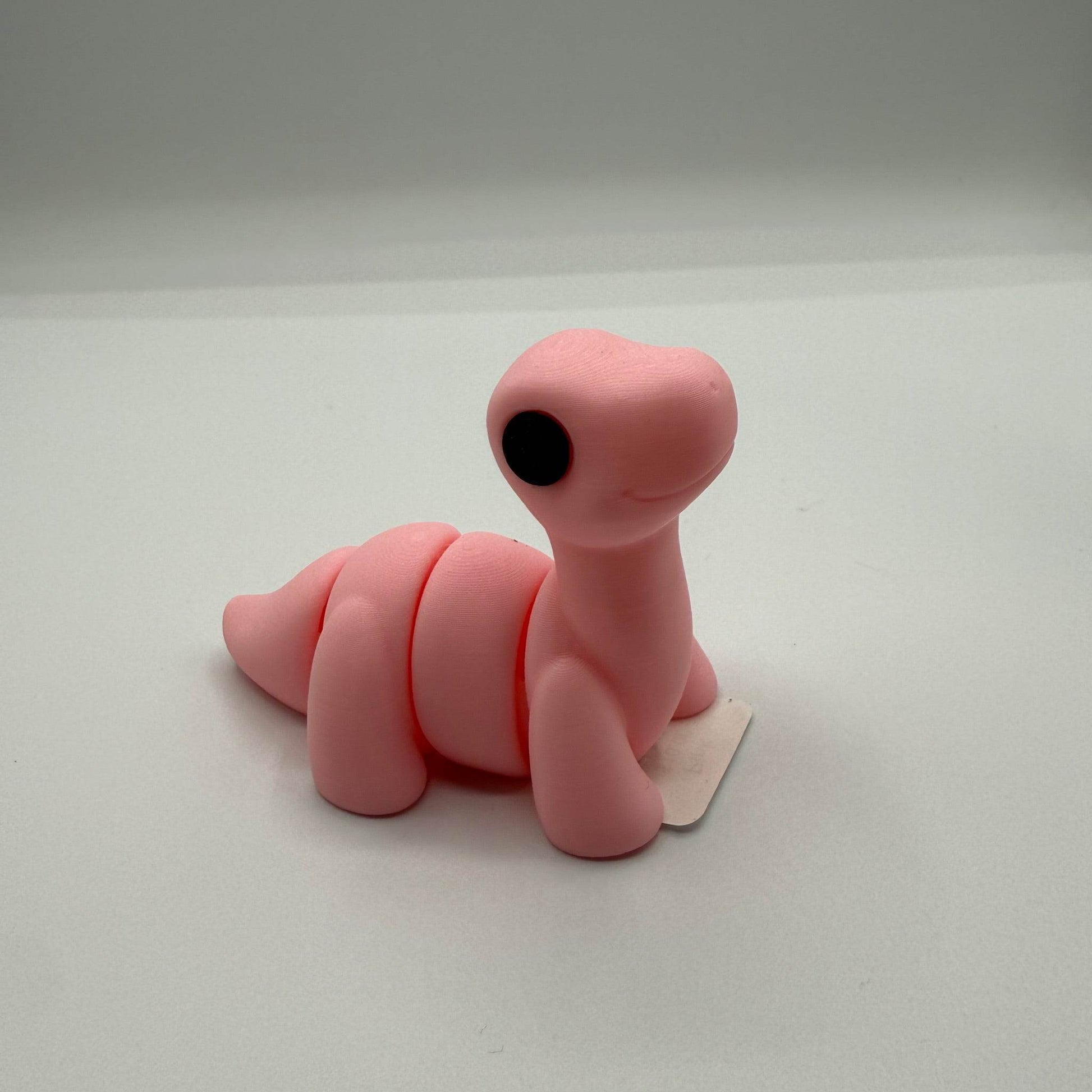 Medium 3D Figures POS - Pink Brontosaurus - The Puntique