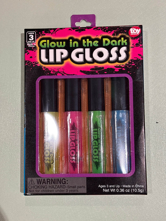 Glow in the Dark Lip Gloss (4 pc) - The Toy Network
