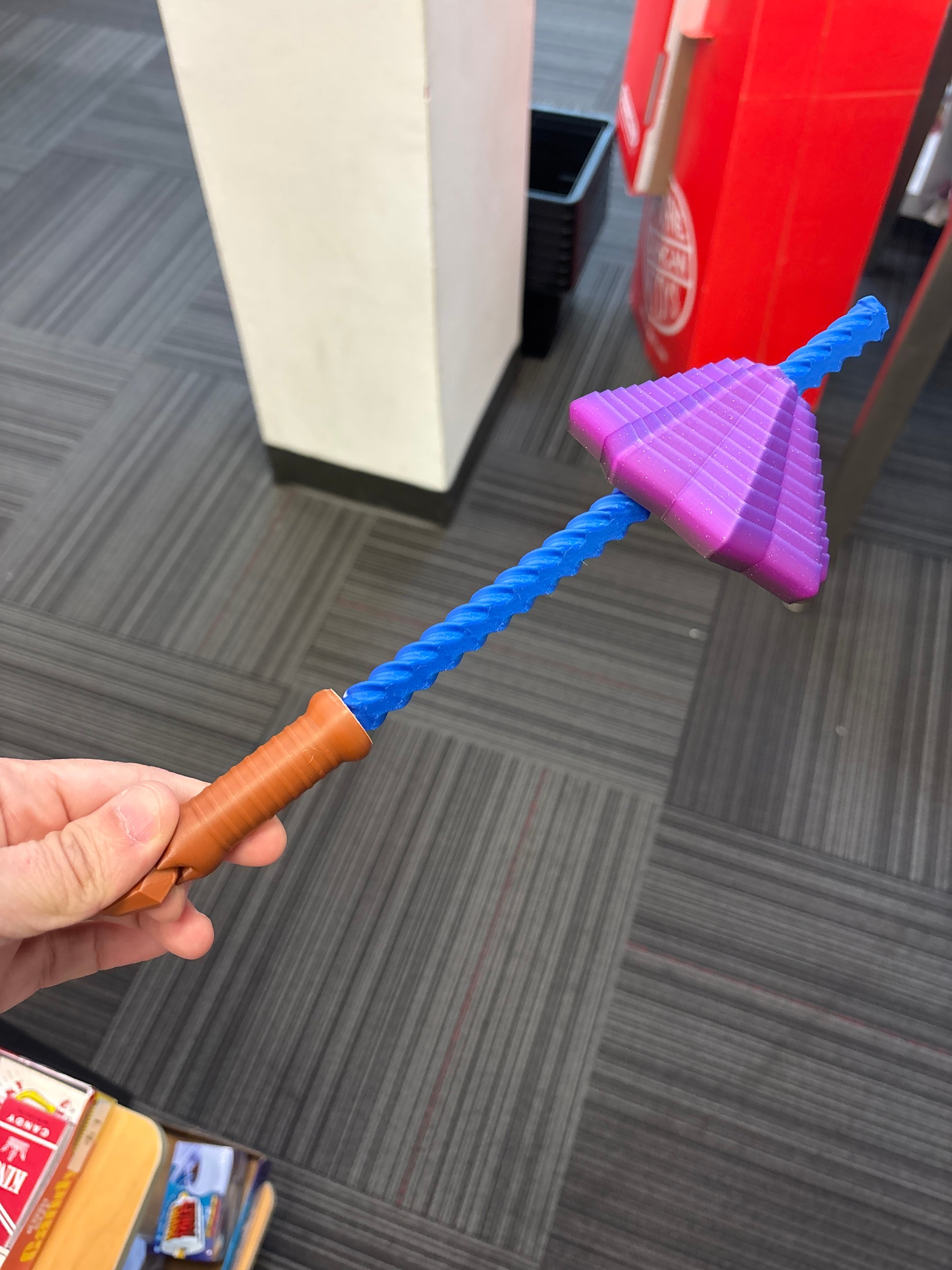 12” 3D printed Wand Fidget Star - - The Puntique