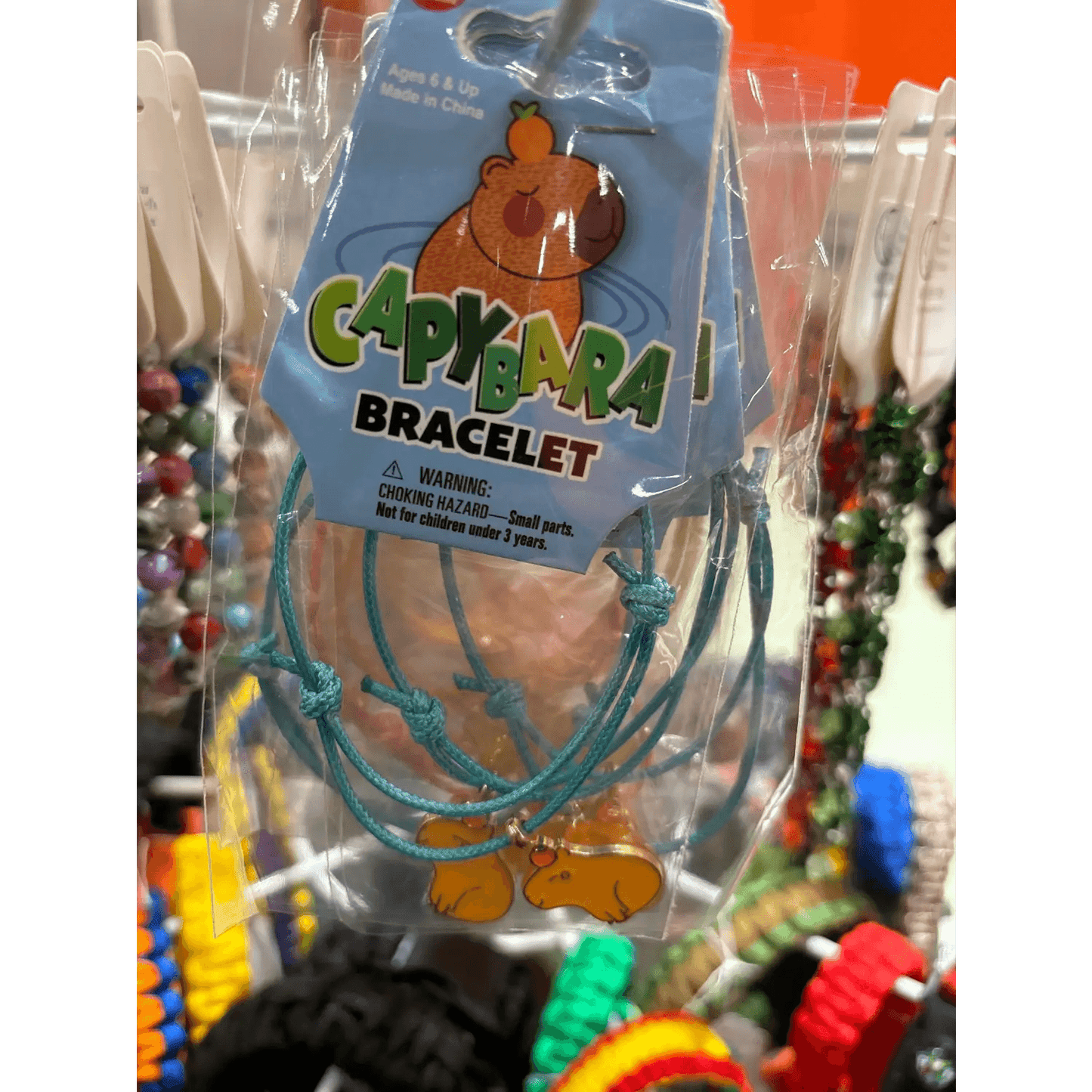 Capybara Cord Bracelet - The Toy Network