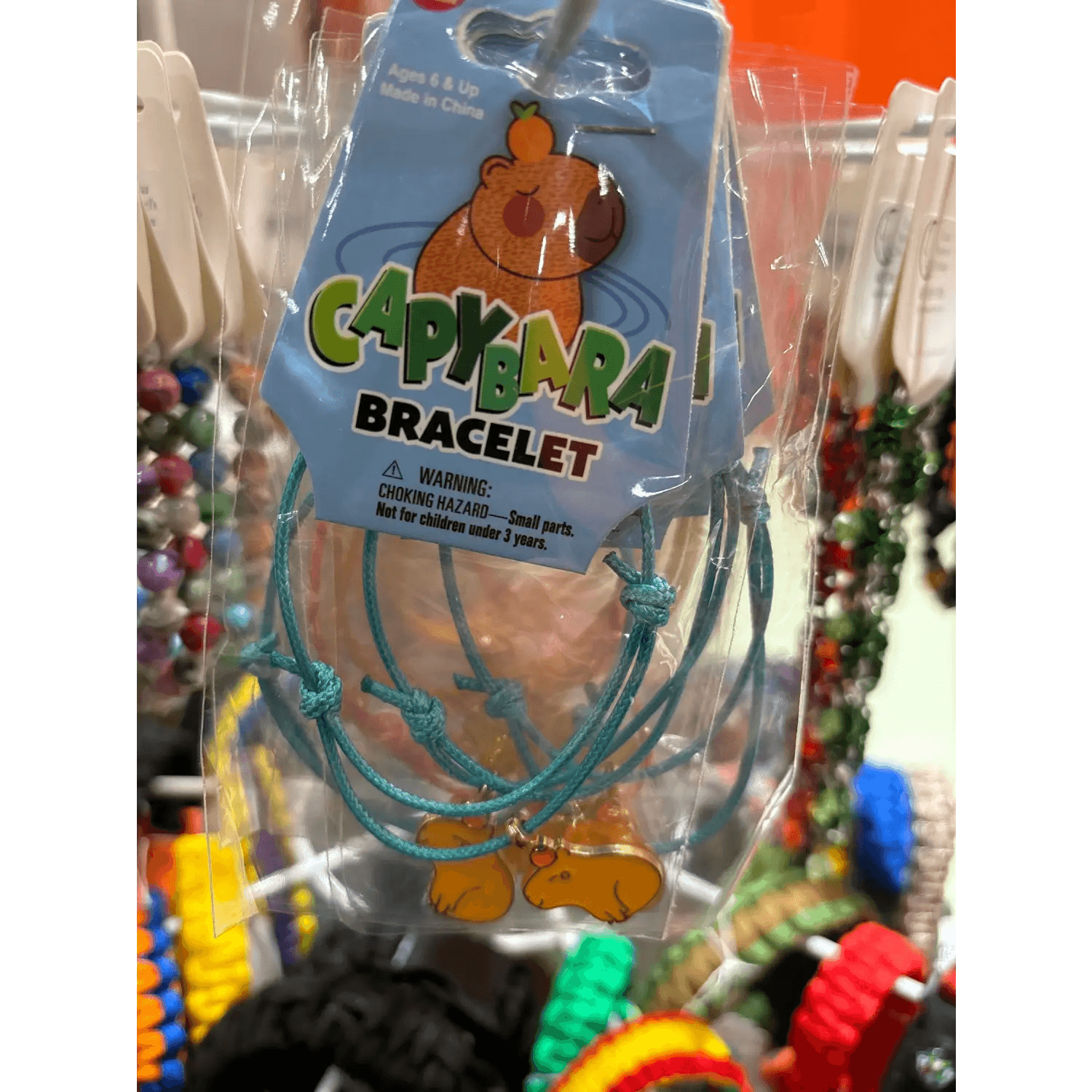 Capybara Cord Bracelet - The Toy Network