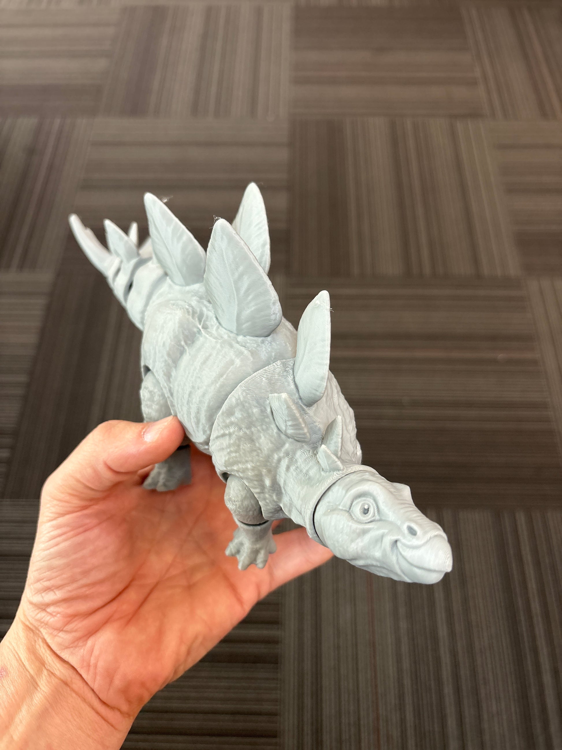 9” 3D printed articulated Stegosaurus - - The Puntique