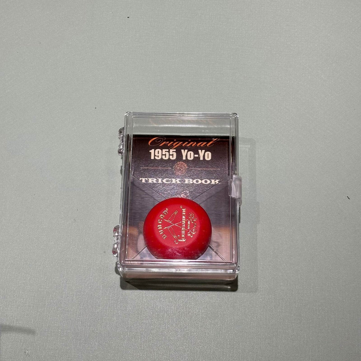Duncan Original Wooden 1955 Yo-Yo Crossed Flags Tournament with Trick Book - Duncan