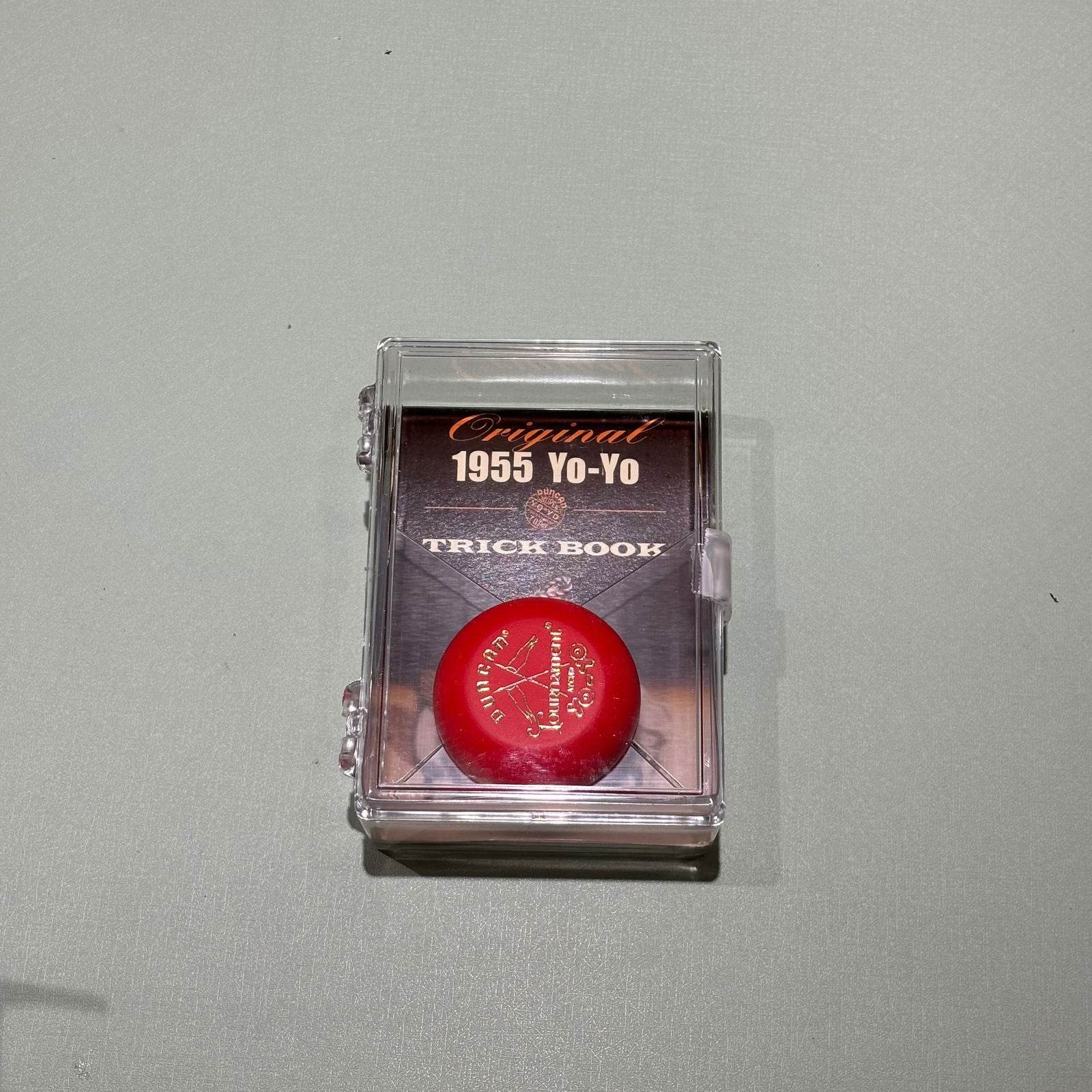Duncan Original Wooden 1955 Yo-Yo Crossed Flags Tournament with Trick Book - Duncan