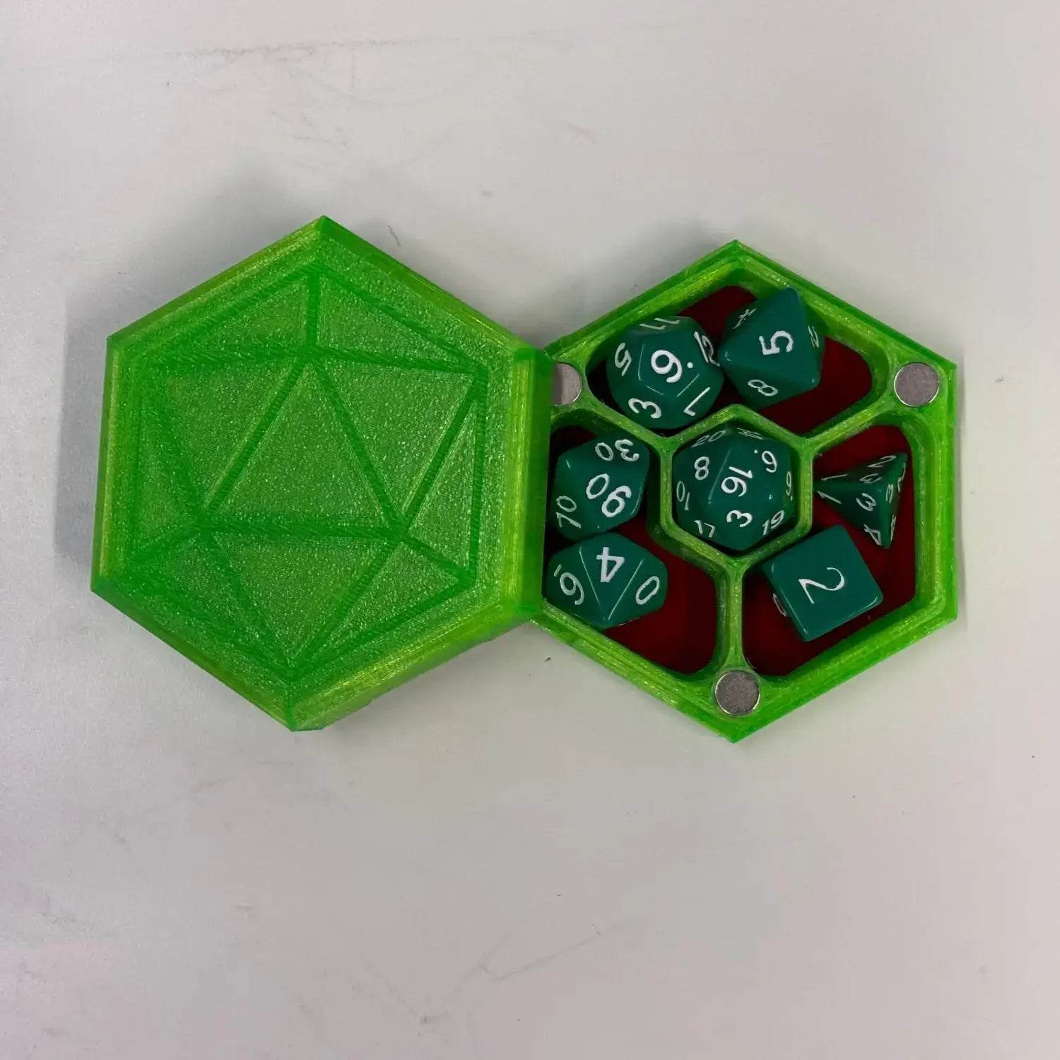 Felt lined Dice Box for DnD or table top games POS - Lunar Squirrel's Puntique
