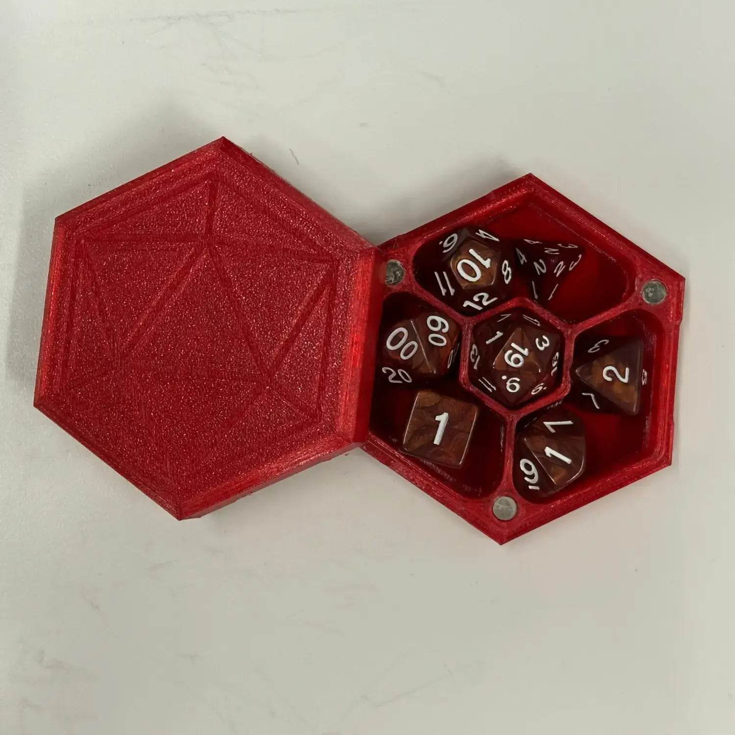 Felt lined Dice Box for DnD or table top games POS - Lunar Squirrel's Puntique