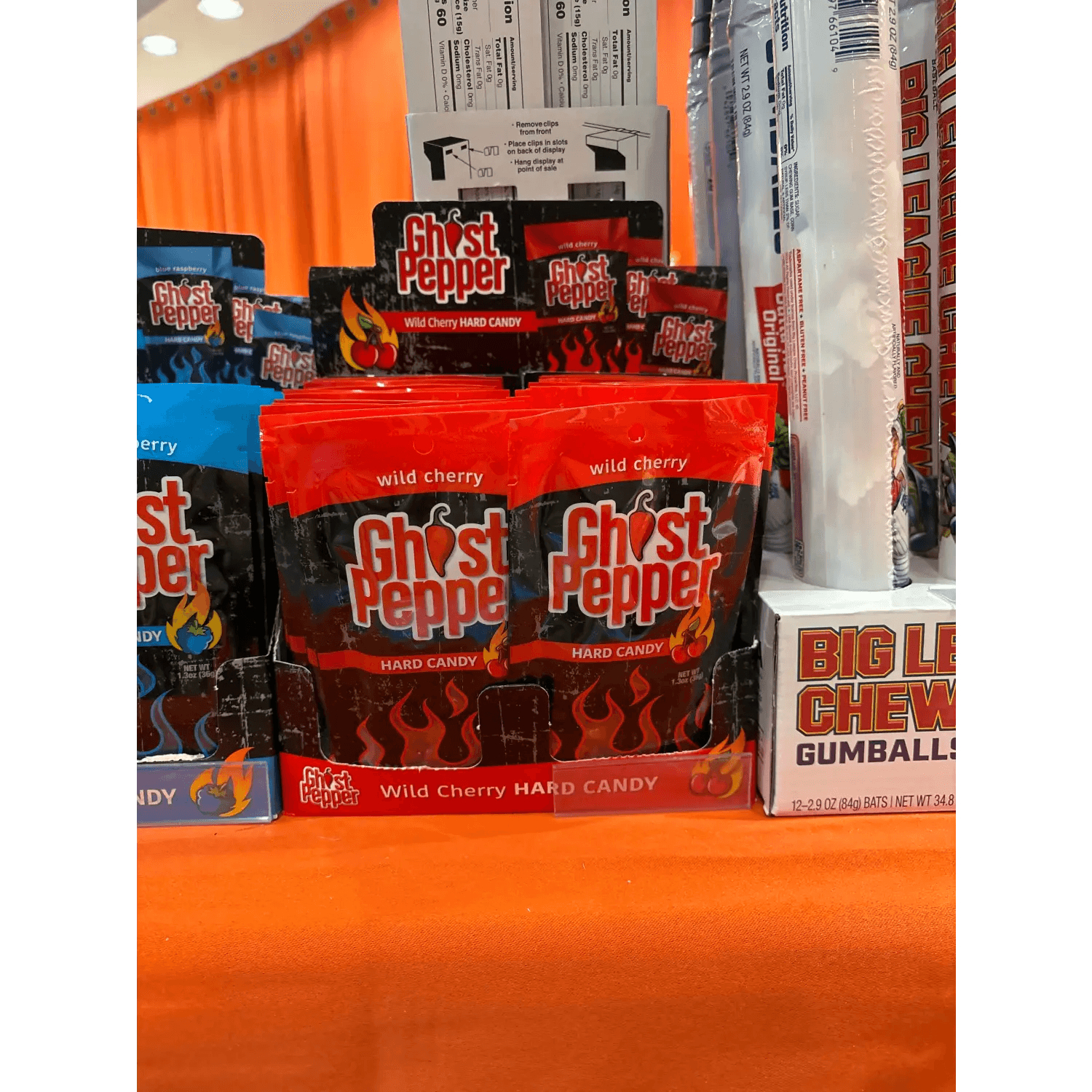 GHOST PEPPER WILD CHERRY HARD CANDY 1.3 OZ PEG BAG - Nassau Candy