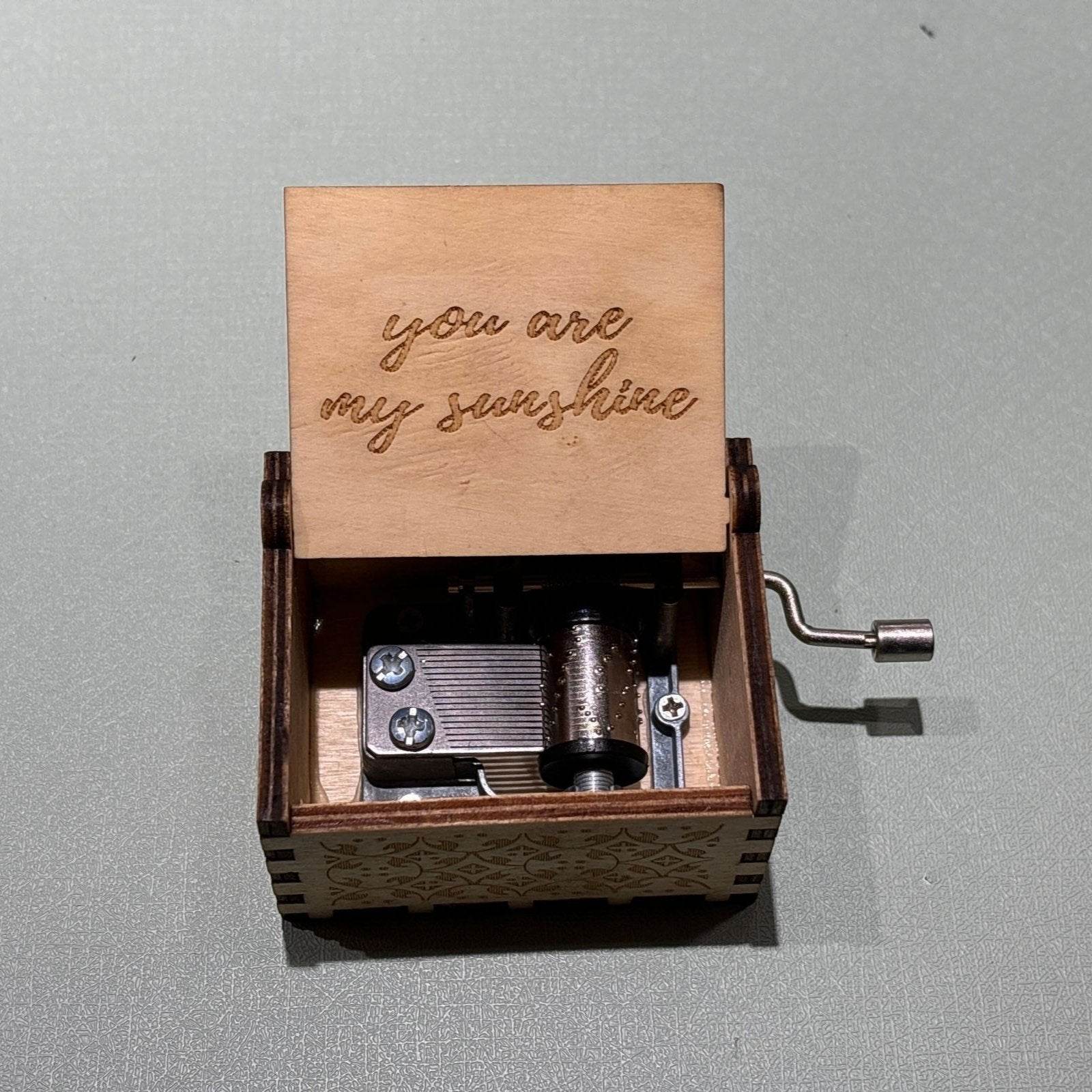 Hand Cranked Wooden Music Box - Aliexpress