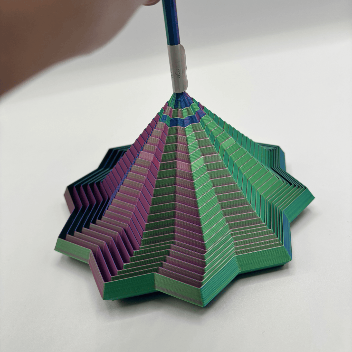 Fidget Star with Handle Visual & Sound, 3D Printed Desk Toy - - The Puntique