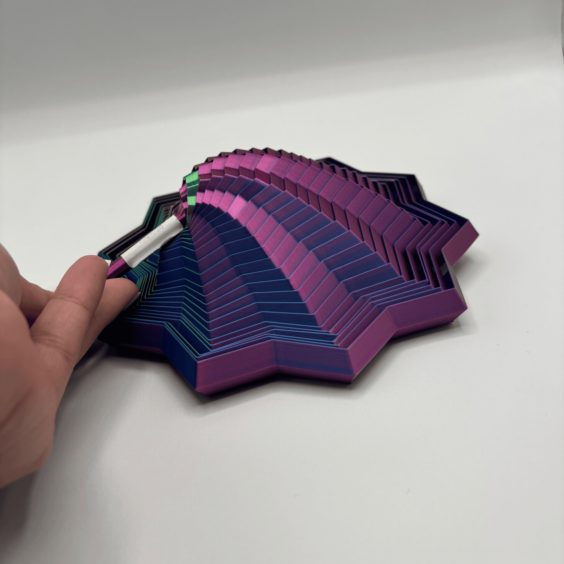 Fidget Star with Handle Visual & Sound, 3D Printed Desk Toy - - The Puntique