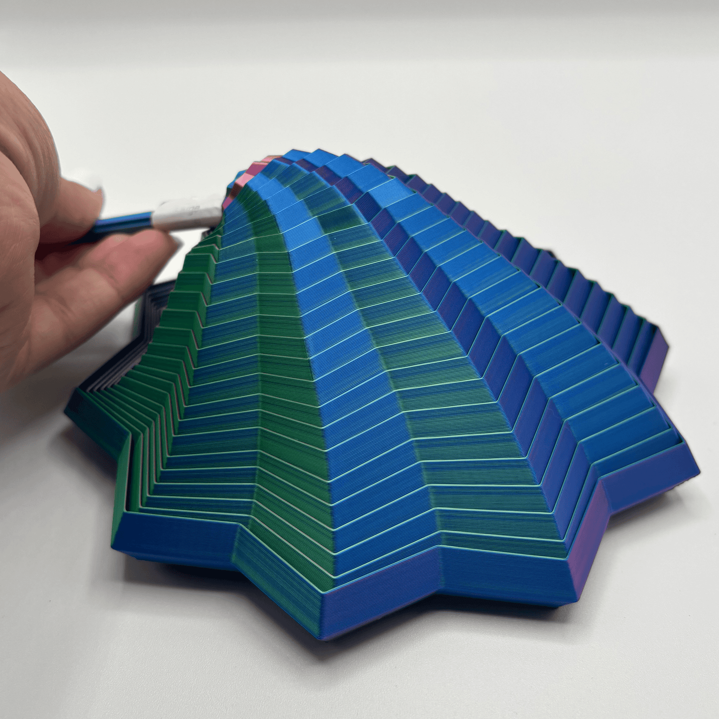 Fidget Star with Handle Visual & Sound, 3D Printed Desk Toy - - The Puntique