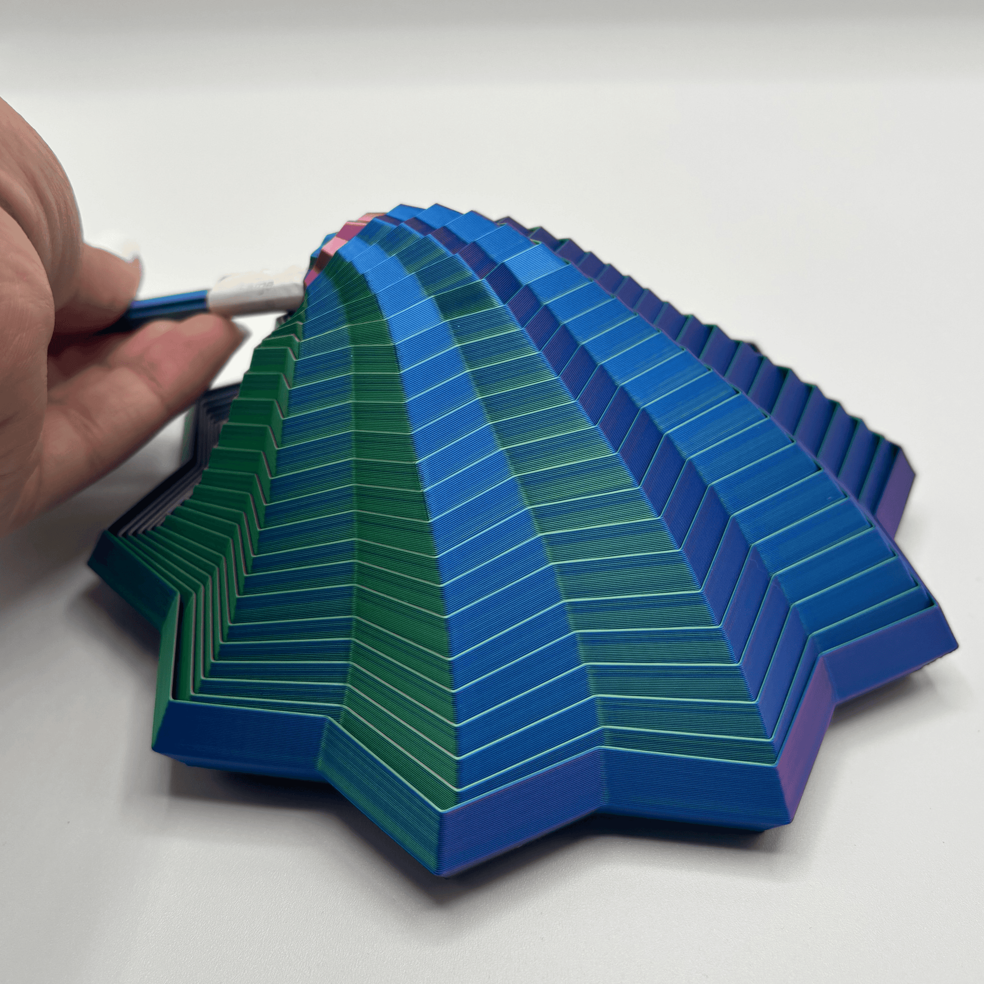 Fidget Star with Handle Visual & Sound, 3D Printed Desk Toy - - The Puntique