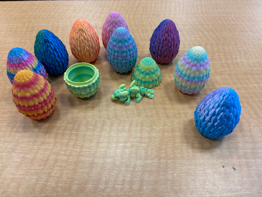 Tiny 3D Printed Flower Dragon and Egg - - The Puntique