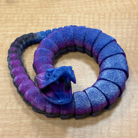 Articulated Snake with Rattle 25” 3D printed - - The Puntique