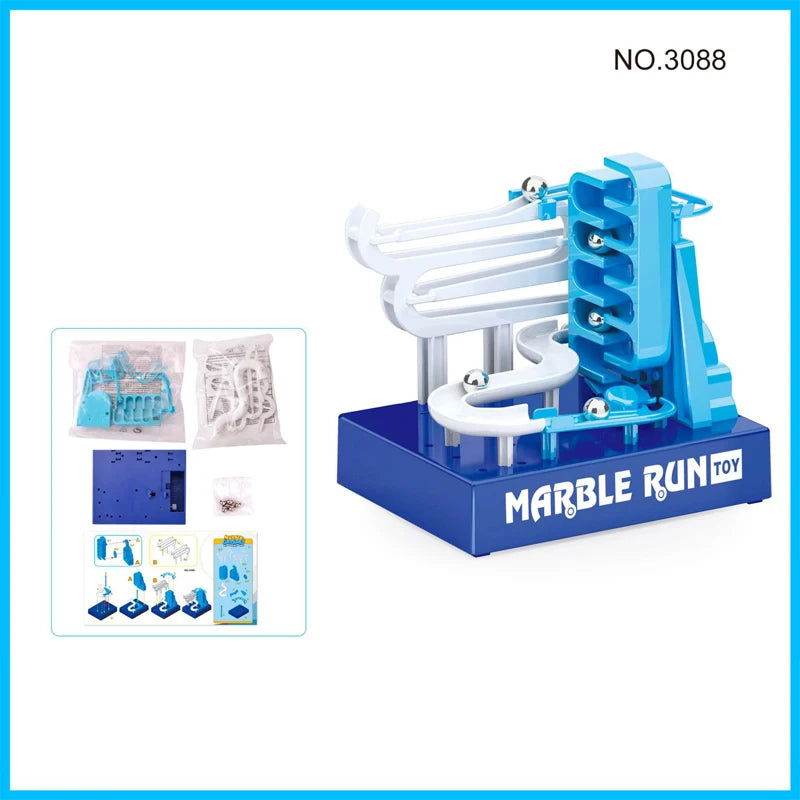 New Building Blocks Electronic Construction Runway Marble Race Track Maze Toy with Music DIY - Aliexpress