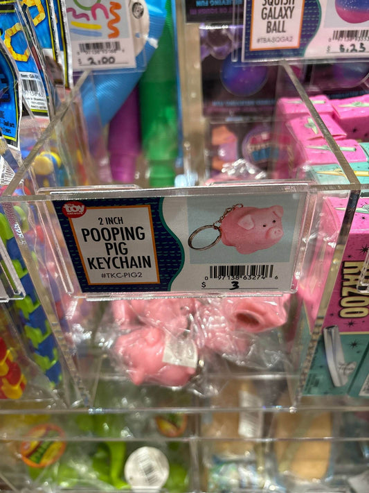 Pooping Pig Keychain - The Toy Network