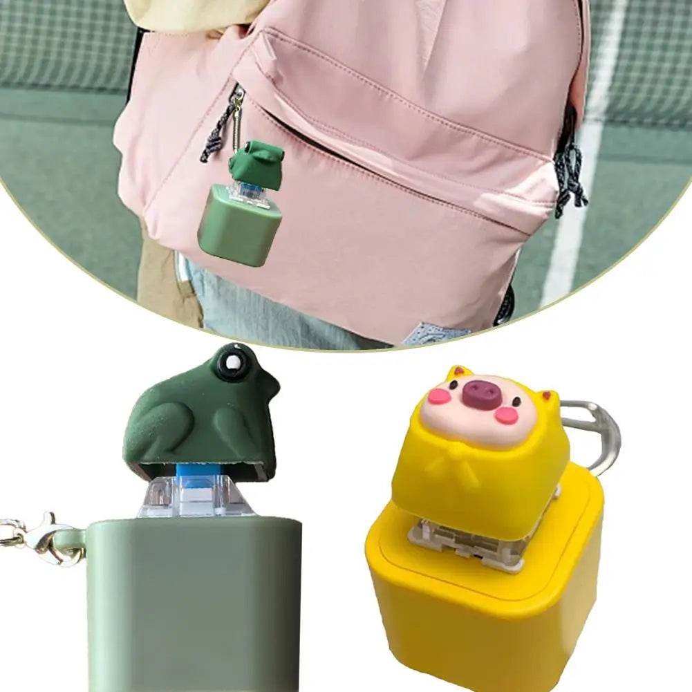 Animal Rechargeable Keyboard Fidget Clicker Sound Keychain with LED Light - - The Puntique