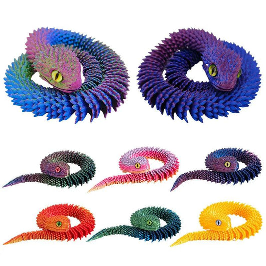 3D Printed Flexible 29.5cm Snake - - The Puntique