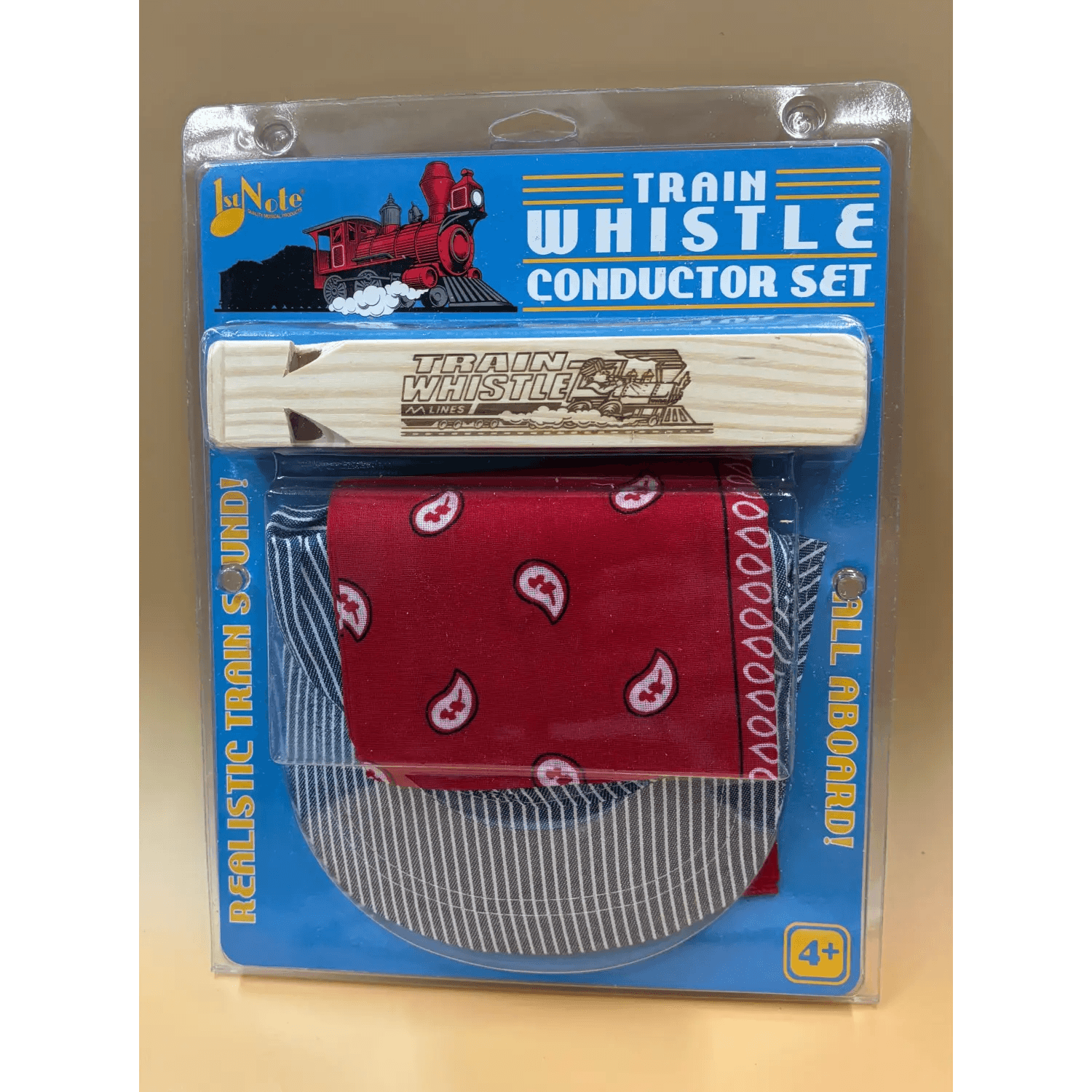 Train Whistle Set, Red - Trophy Music Co.