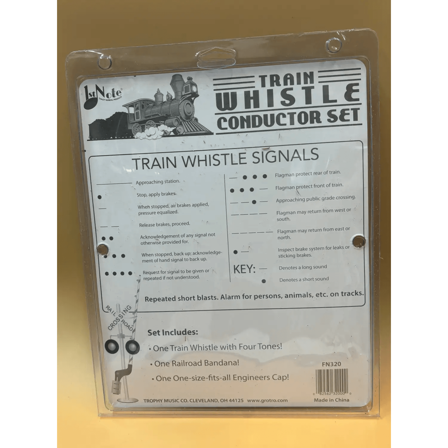 Train Whistle Set, Red - Trophy Music Co.