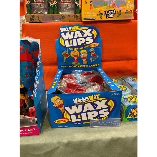 WACK-O-WAX WAX LIPS CHERRY FLAVORED 0.04 OZ - Nassau Candy