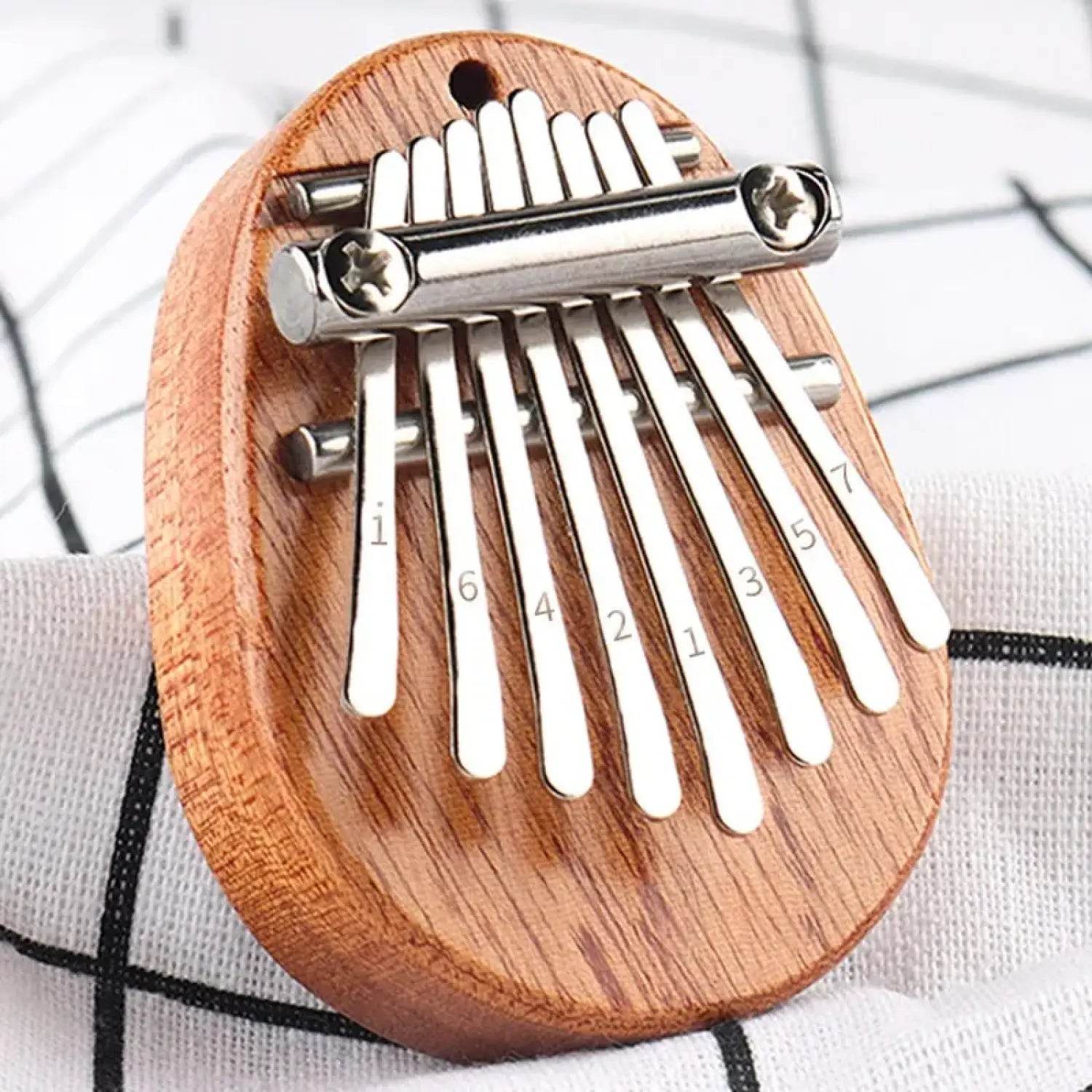Wood Mini Thumb Piano Musical Toys 8 Tones Portable Beginner Finger Piano Kalimba - Aliexpress