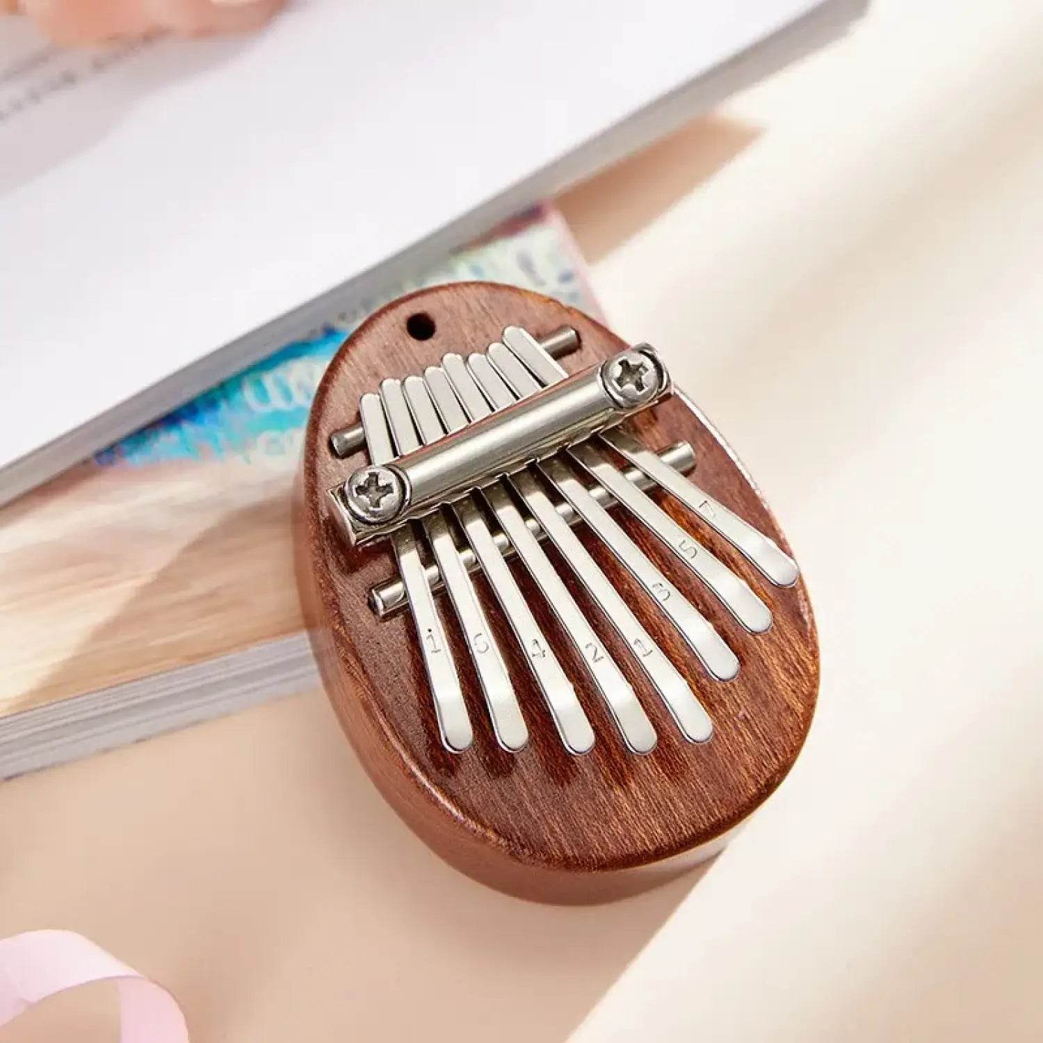 Wood Mini Thumb Piano Musical Toys 8 Tones Portable Beginner Finger Piano Kalimba - Aliexpress