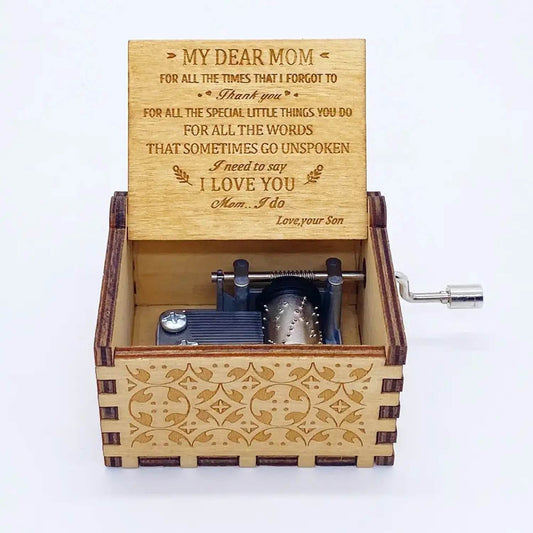 Hand Cranked Wooden Music Box - Aliexpress