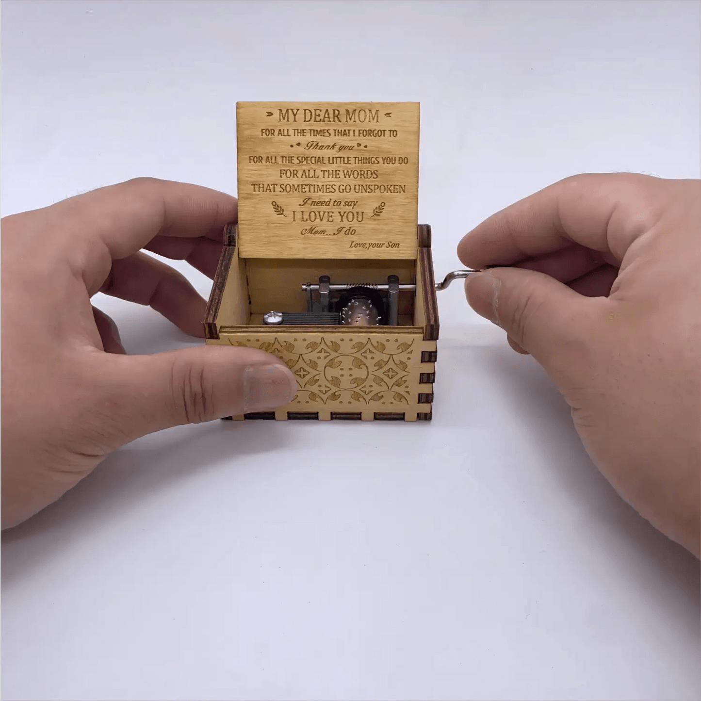 Hand Cranked Wooden Music Box - Aliexpress