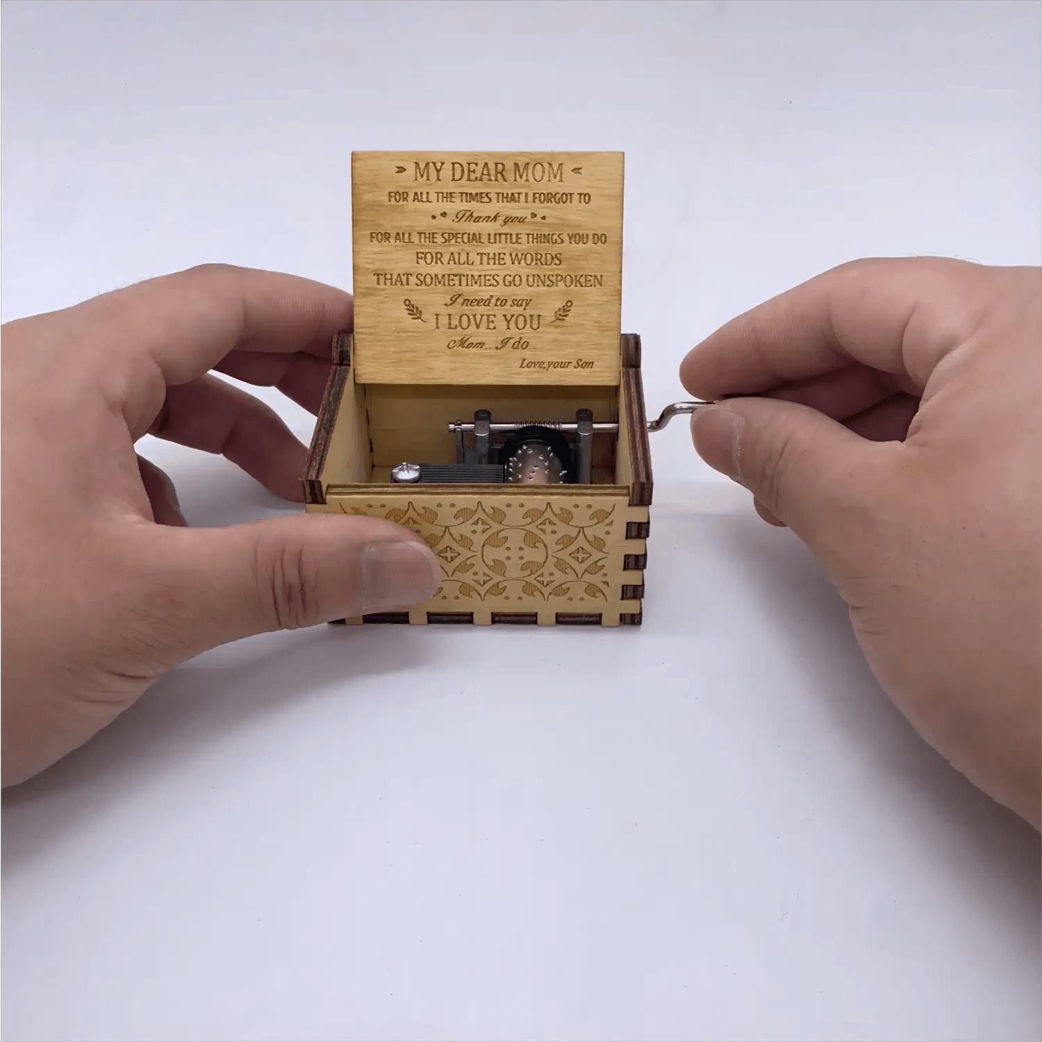 Hand Cranked Wooden Music Box - Aliexpress
