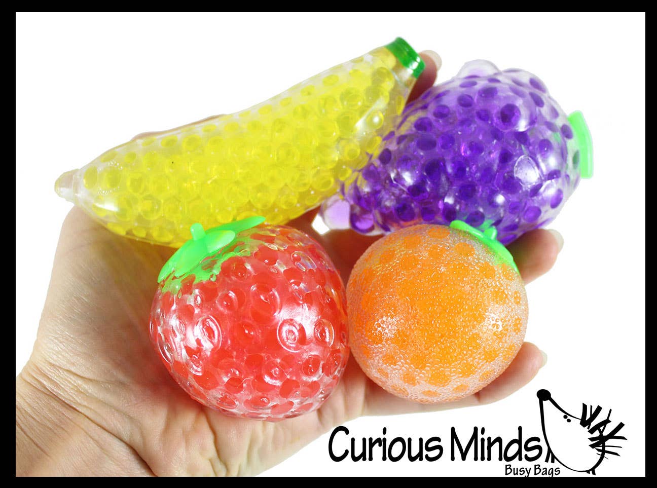 1 Fruit Water Bead Filled Squeeze Stress Balls - - The Puntique