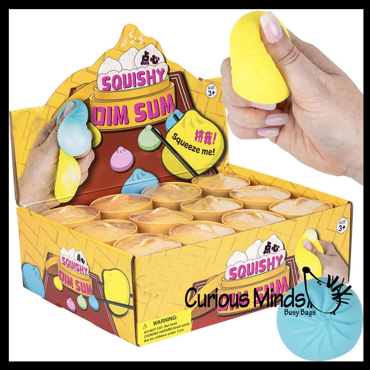 1 Doh Dumpling Dim Sum Ball - Soft Doh Stress Fidget - - The Puntique