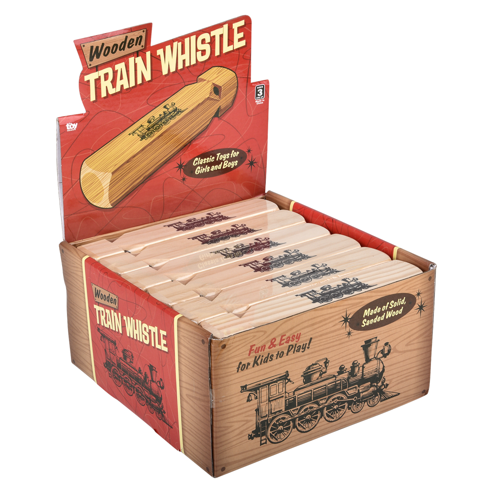 7.5" WOODEN TRAIN WHISTLE