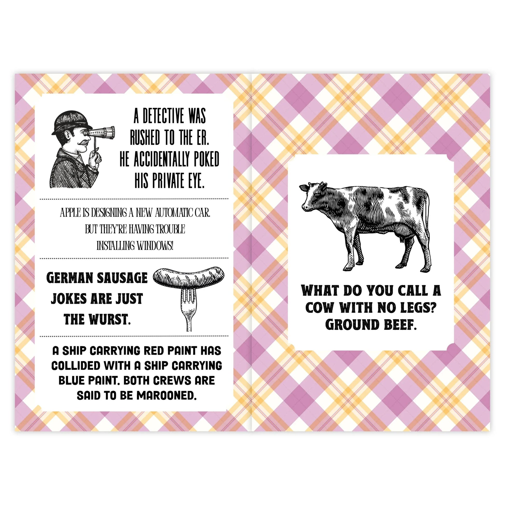 Dad Jokes Softcover 6x9 Book - - The Puntique
