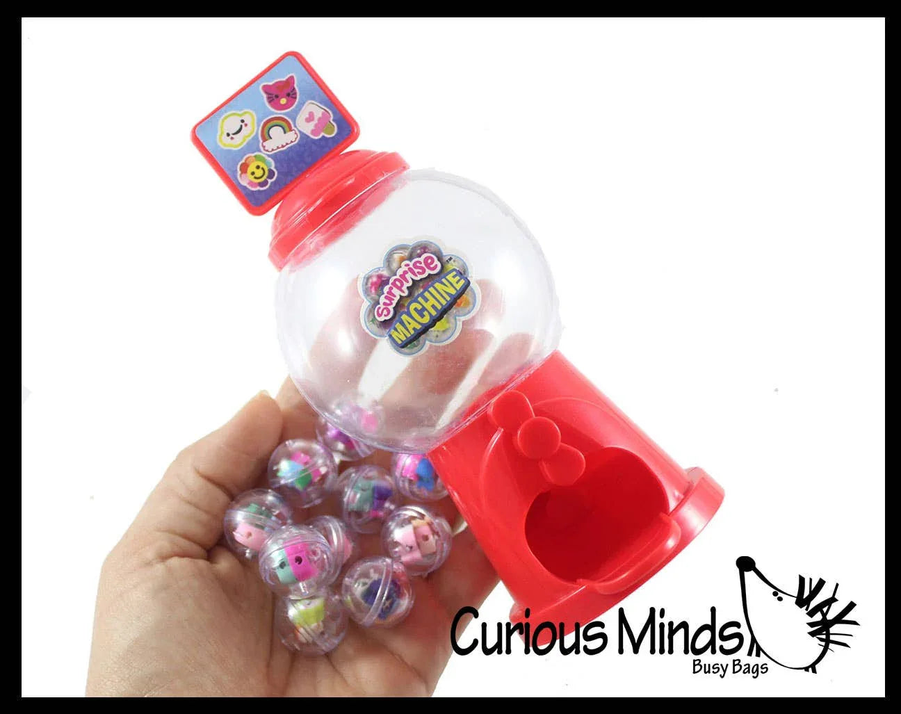 1 Tiny Gumball Machine with Capsule Toys - Cute Mini Machine - - The Puntique