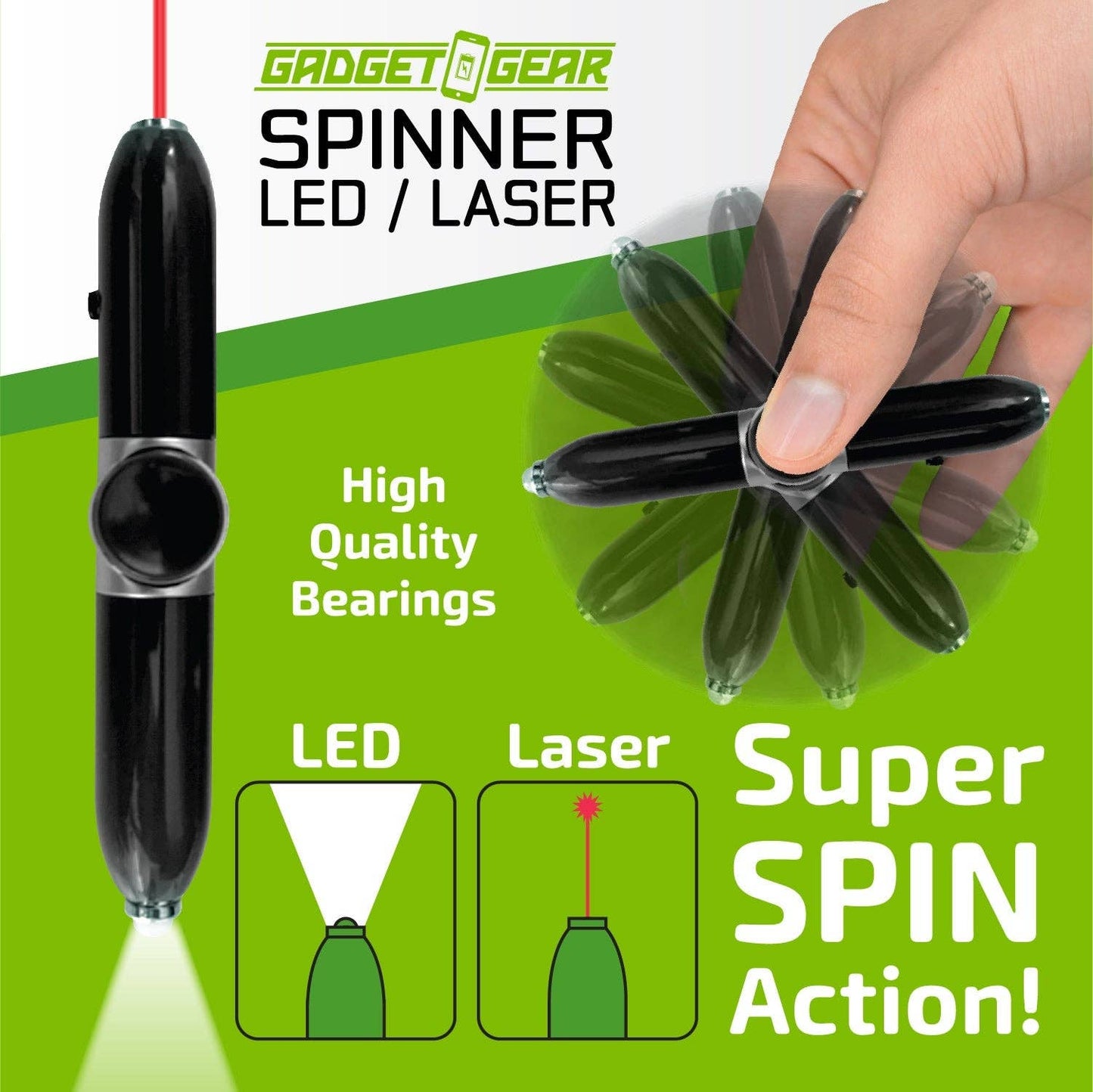 Fidget Spinner Laser Pointer - - The Puntique