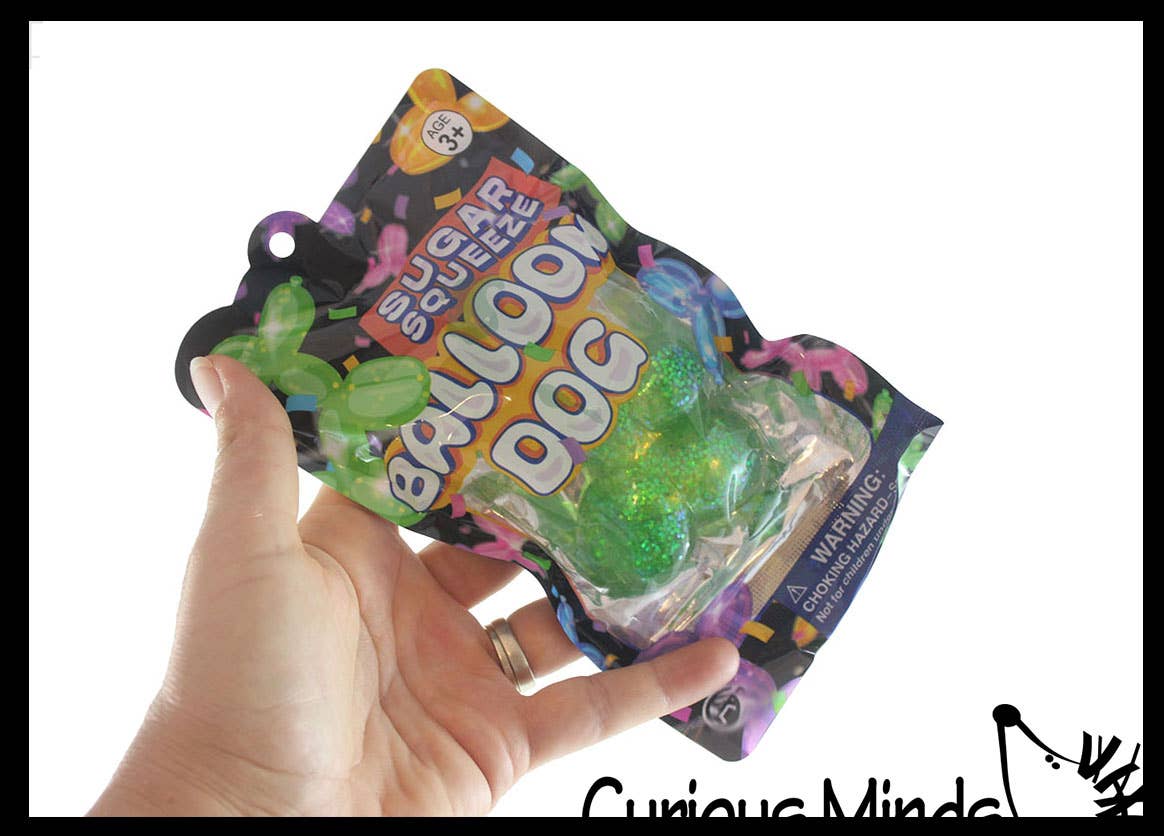1 Sugar Balloon Dog Ball Bag - Thick Glue/Gel Syrup Molasses - - The Puntique
