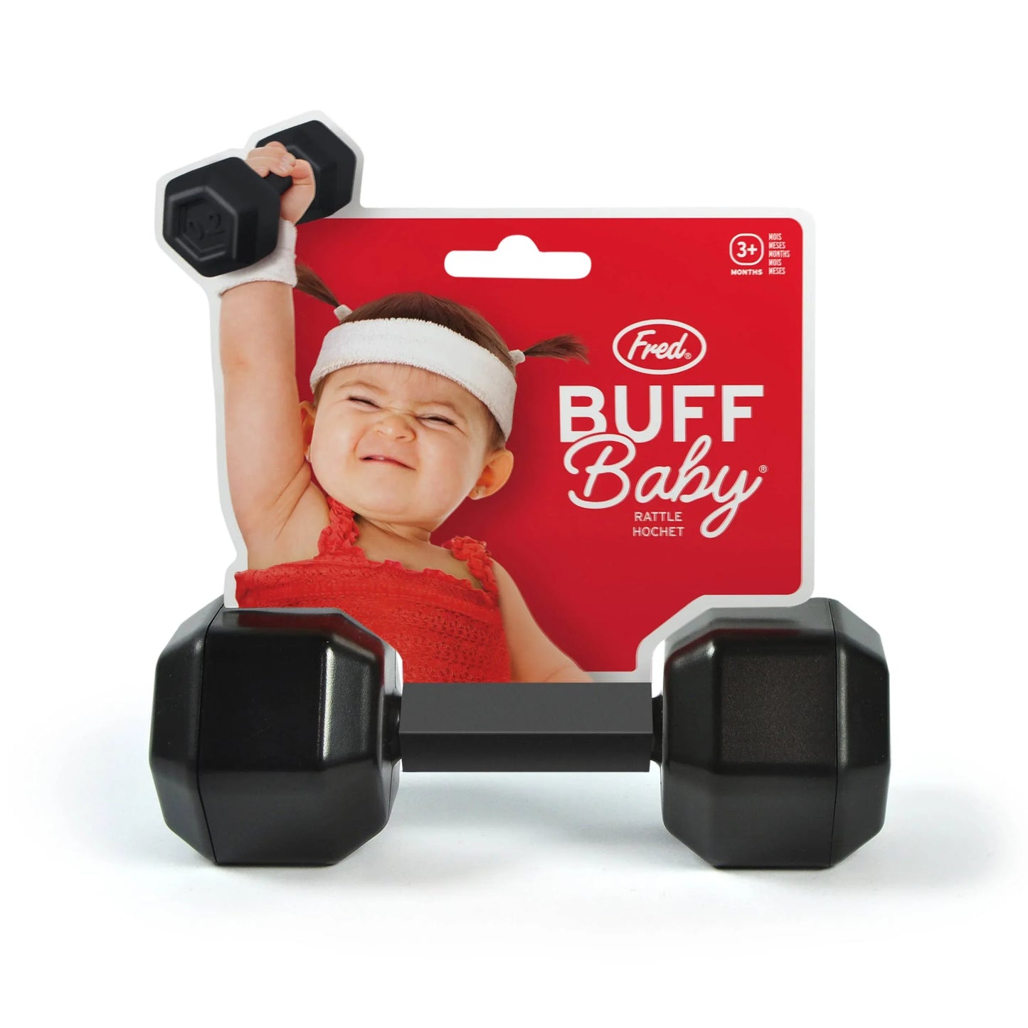BUFF BABY - Dumbbell Rattle - - The Puntique