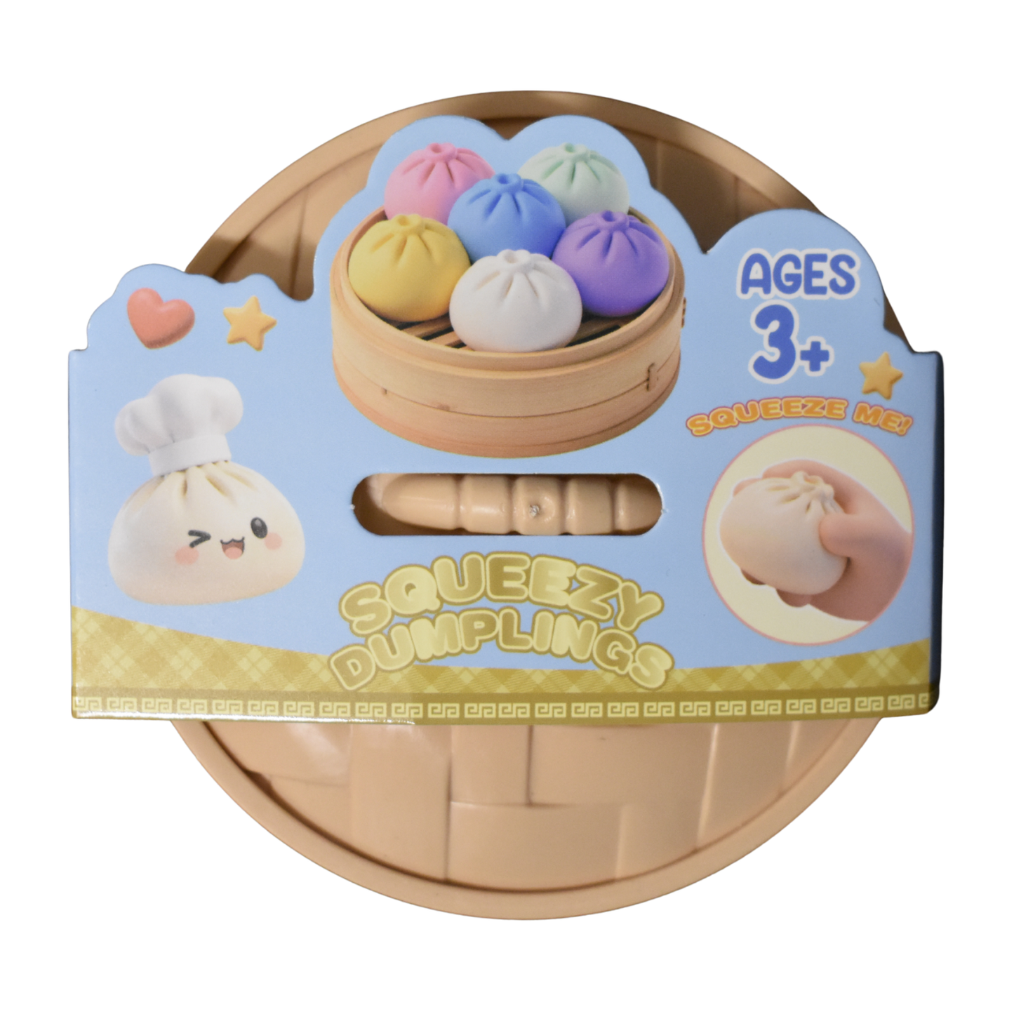Squeezy Gel Dumpling Toy – (3.5") MSDS1 - - The Puntique