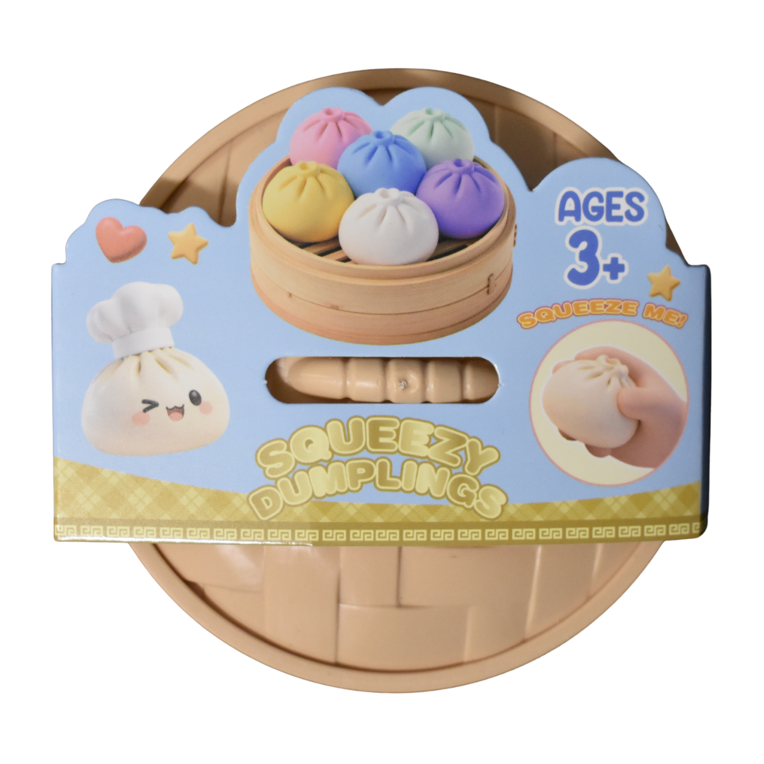 Squeezy Gel Dumpling Toy – (3.5") MSDS1 - - The Puntique