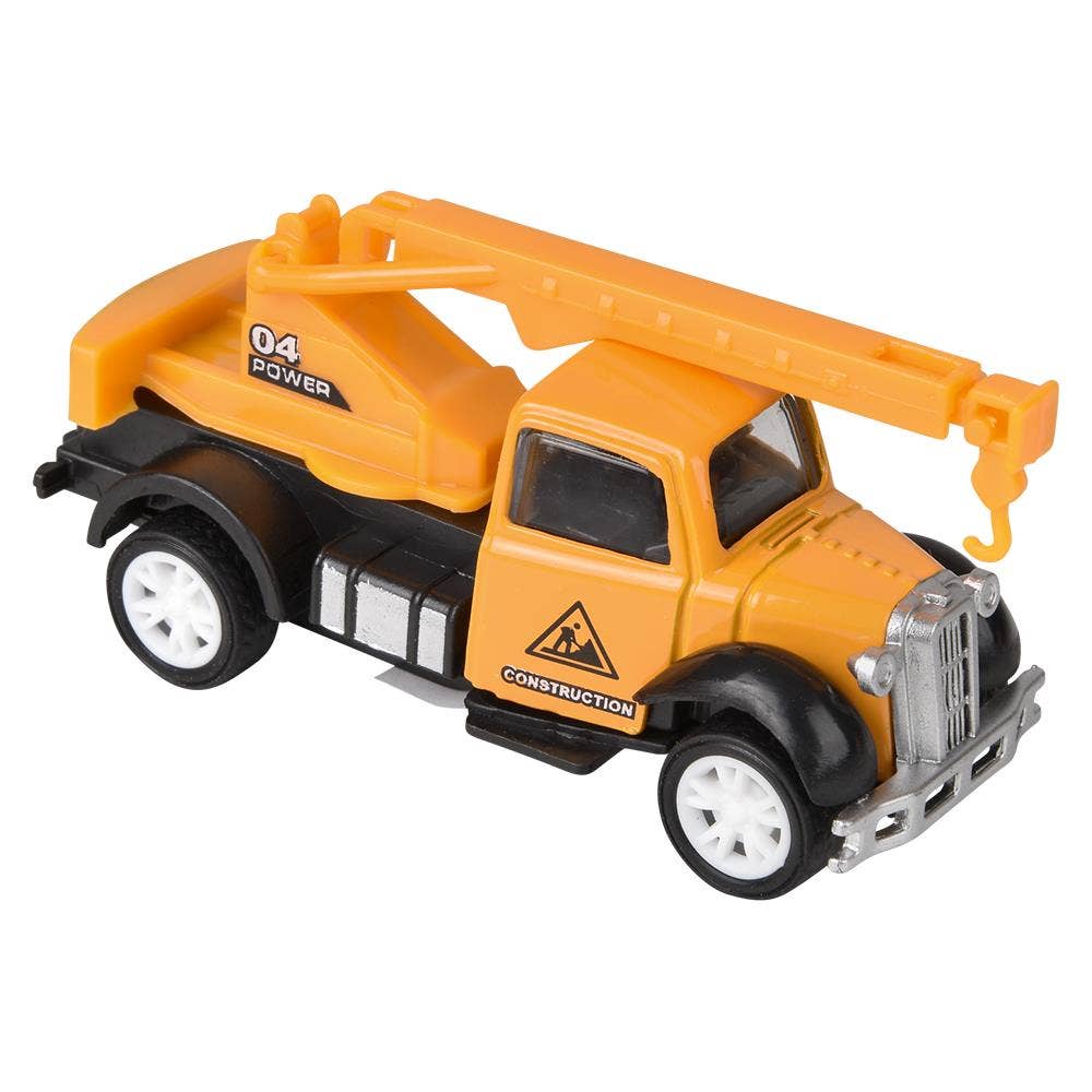 3" Die Cast Pull Back Construction Vehicles 12Ct