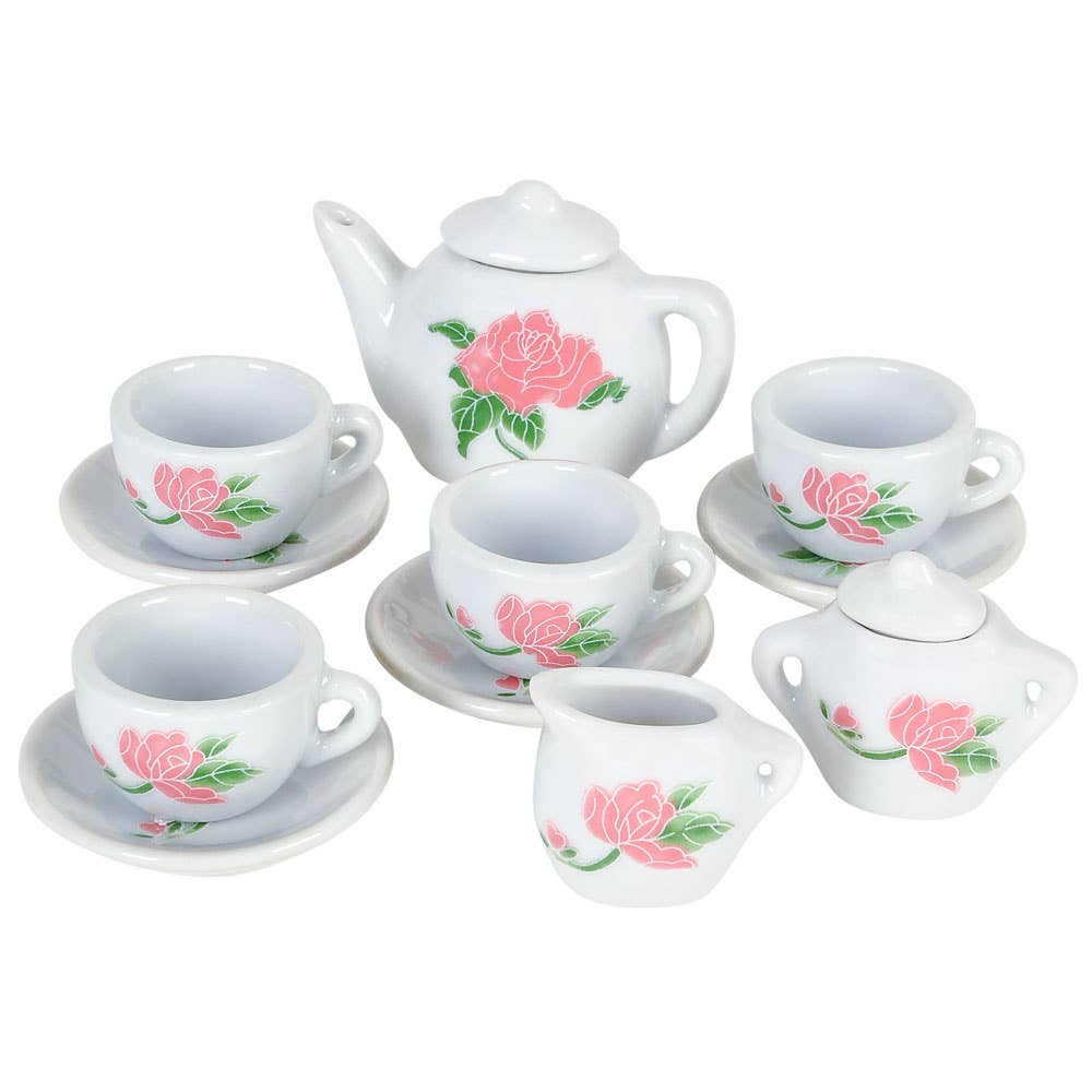 CERAMIC TEA SET 13PCS - - The Puntique