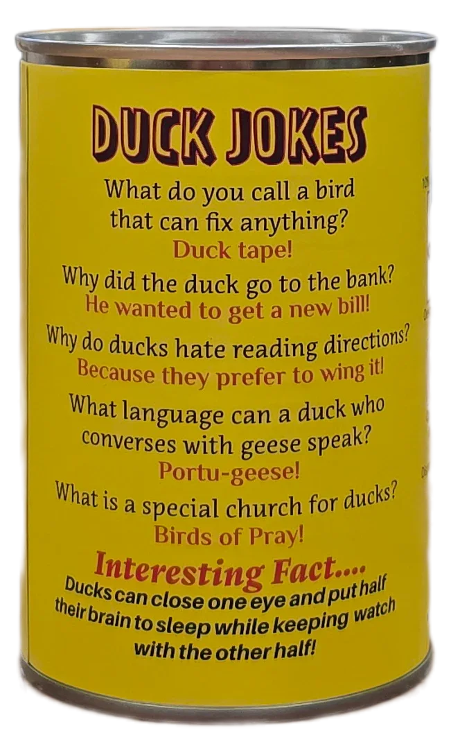 Canned Ducky | Plush Rubber Ducky Stuffed Animal | Gift - - The Puntique