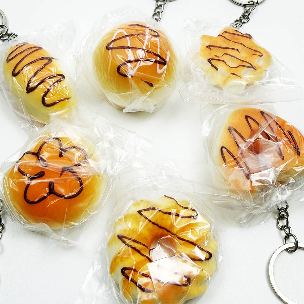 Addicting Slow Rising Bread Squishy Keychains - - The Puntique