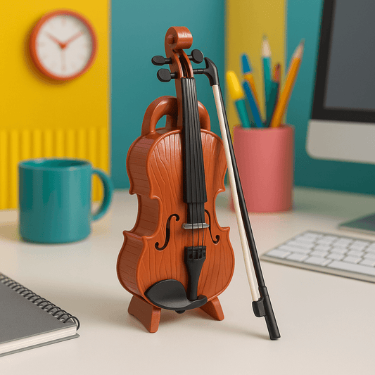 Teeny Town Violin with Sound – Mini Novelty Toy - - The Puntique