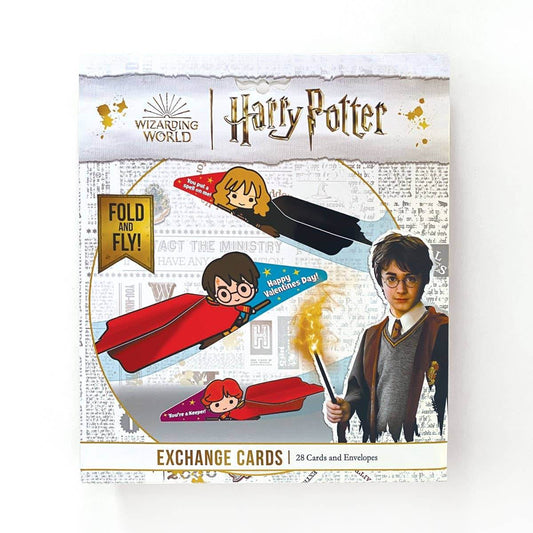 Paper House Productions - Harry Potter Valentine Cards - Harry Potter Flying Broom - Paper House Productions